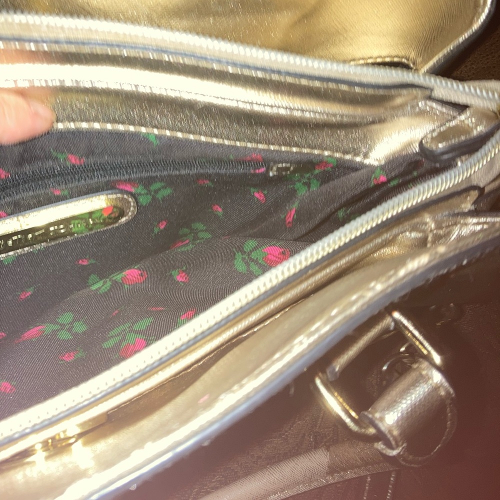 Gold Betsey Johnson large purse